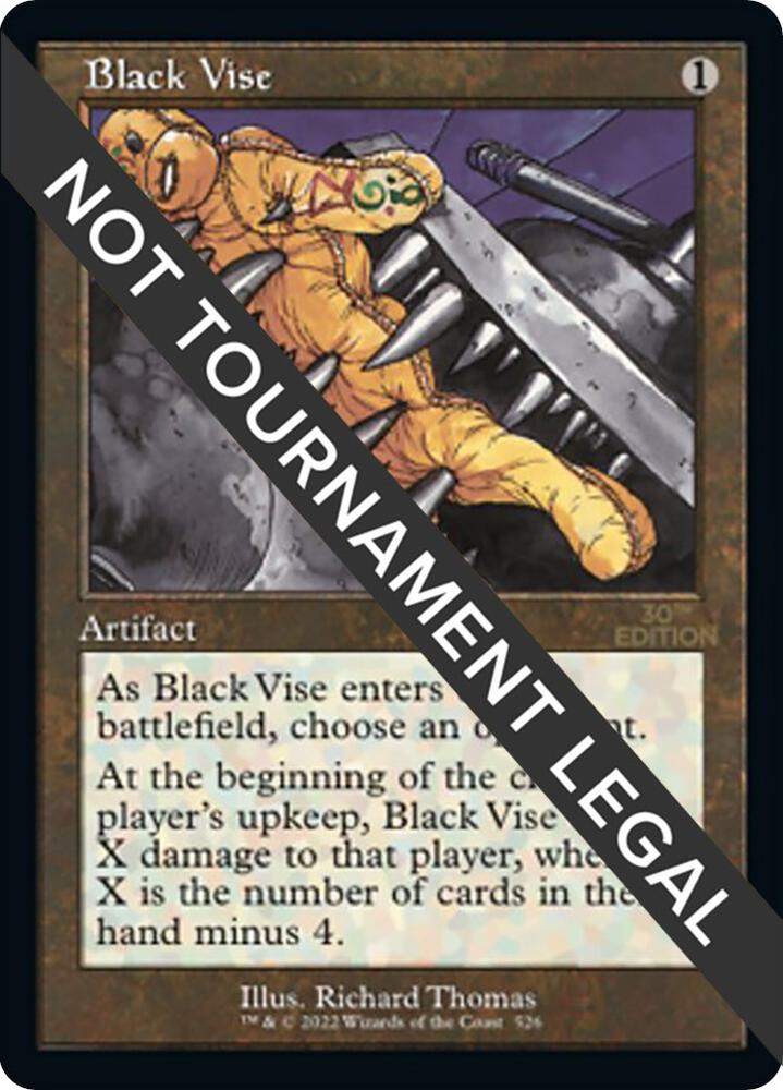 Black Vise (Retro Frame) 526 card from 30th Anniversary Edition