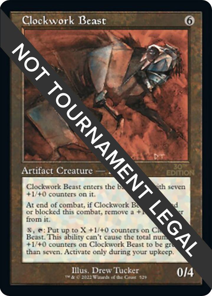 Clockwork Beast (Retro Frame) 529 card from 30th Anniversary Edition
