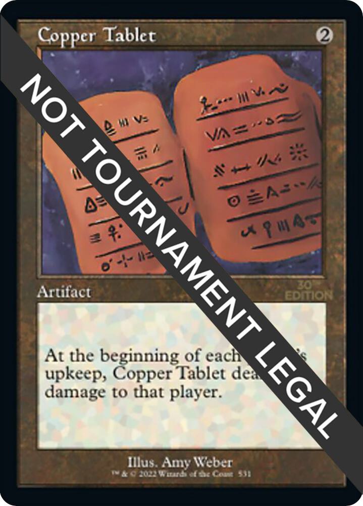 Copper Tablet (Retro Frame) 531 card from 30th Anniversary Edition