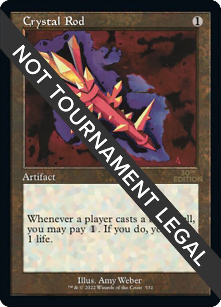Crystal Rod (Retro Frame) 532 card from 30th Anniversary Edition