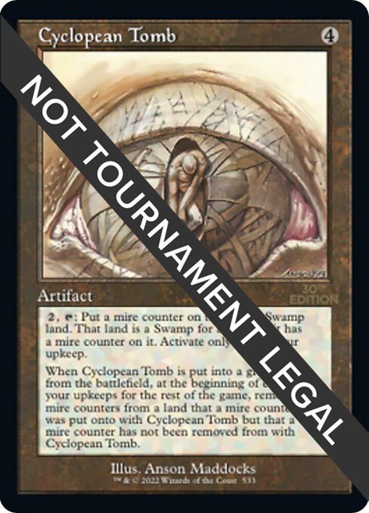 Cyclopean Tomb (Retro Frame) 533 card from 30th Anniversary Edition