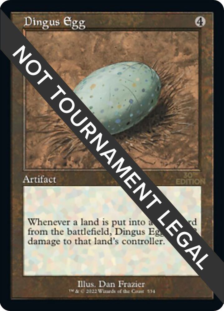 Dingus Egg (Retro Frame) 534 card from 30th Anniversary Edition