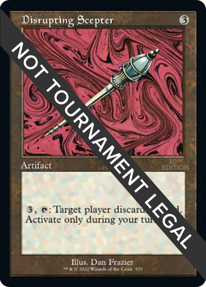 Disrupting Scepter (Retro Frame) 535 card from 30th Anniversary Edition