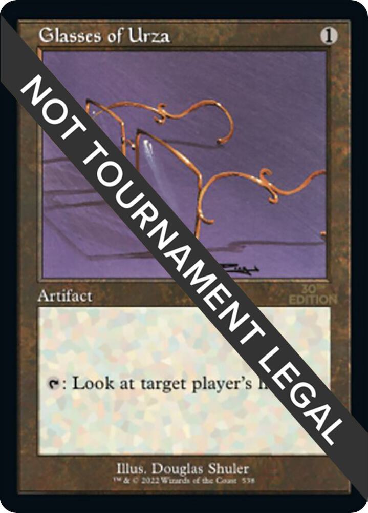 Glasses of Urza (Retro Frame) 538 card from 30th Anniversary Edition