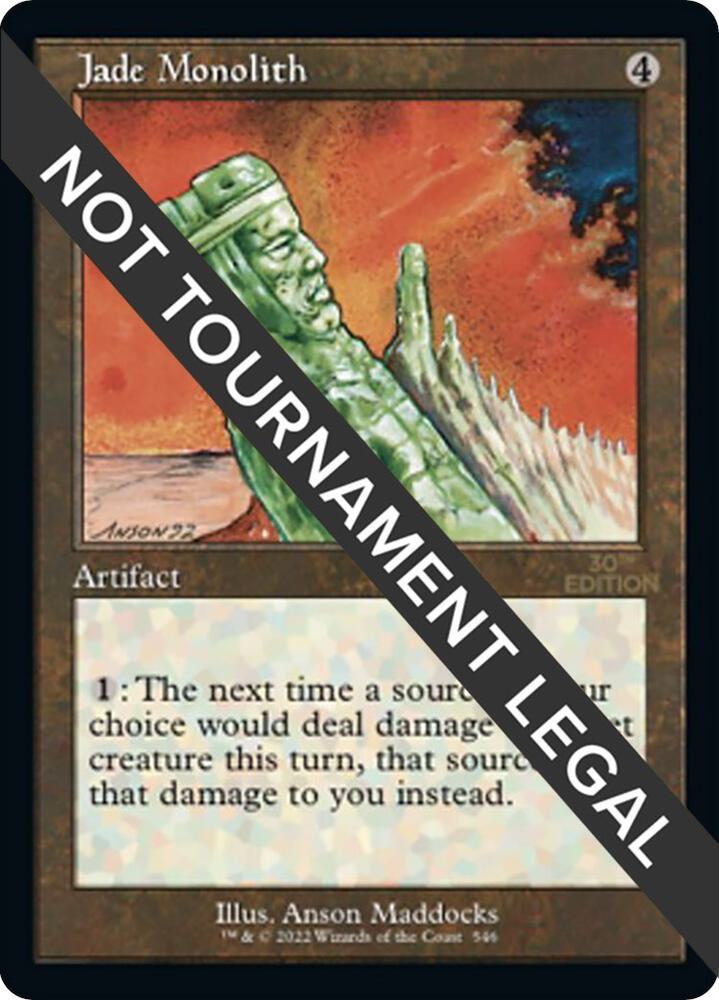 Jade Monolith (Retro Frame) 546 card from 30th Anniversary Edition