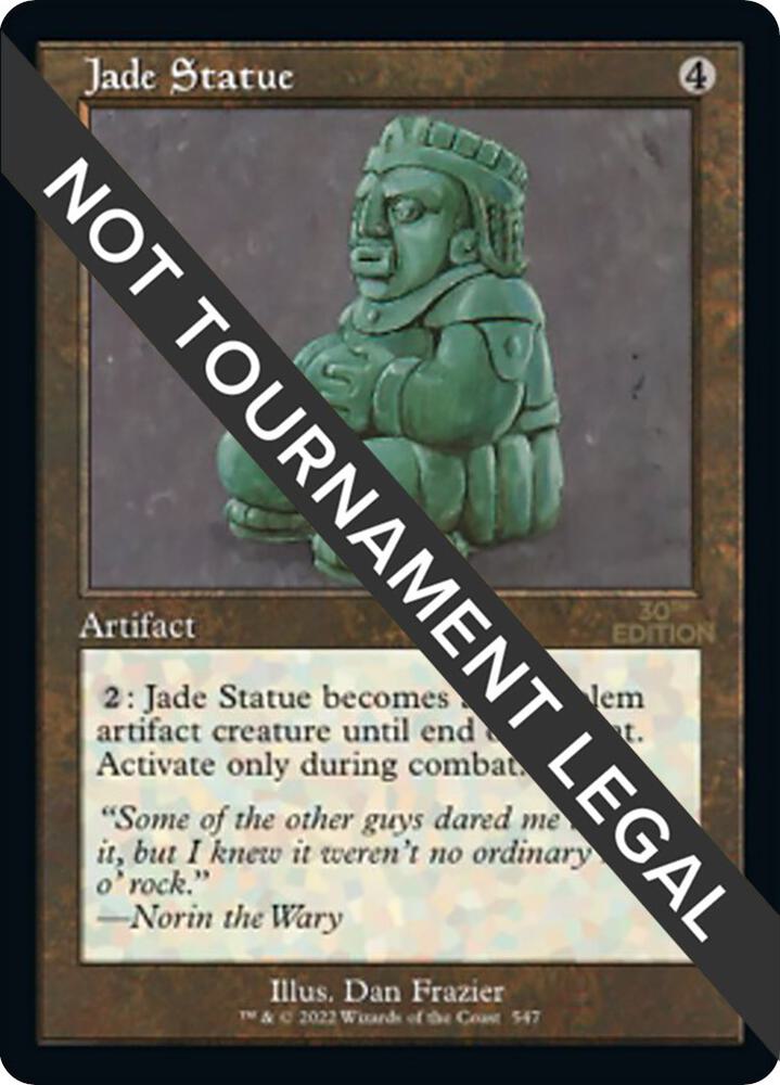 Jade Statue (Retro Frame) 547 card from 30th Anniversary Edition
