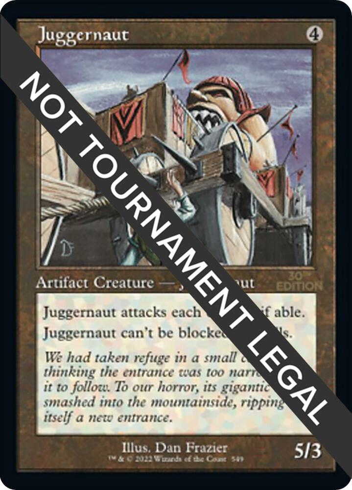 Juggernaut (Retro Frame) 549 card from 30th Anniversary Edition