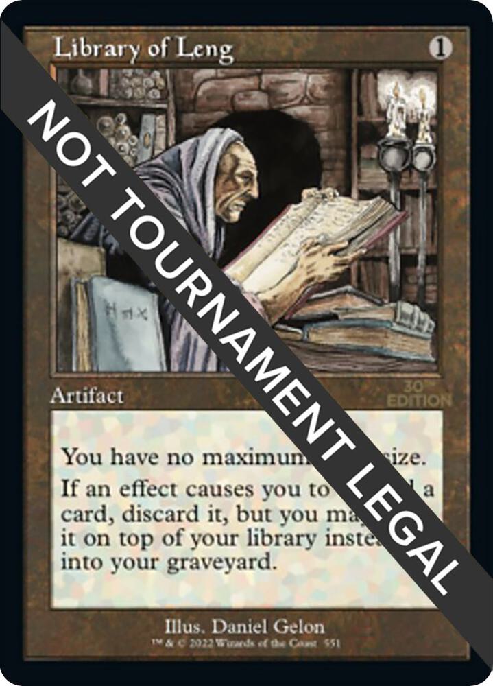 Library of Leng (Retro Frame) 551 card from 30th Anniversary Edition