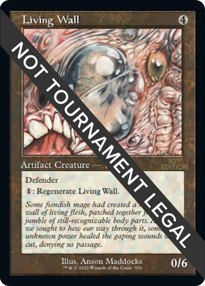 Living Wall (Retro Frame) 552 card from 30th Anniversary Edition