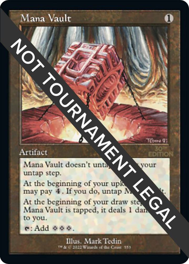 Mana Vault (Retro Frame) 553 card from 30th Anniversary Edition