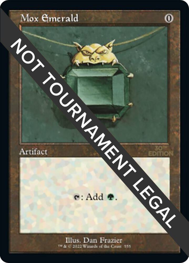Mox Emerald (Retro Frame) 555 card from 30th Anniversary Edition