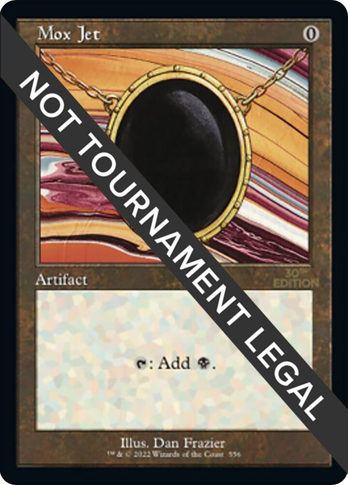 Mox Jet (Retro Frame) 556 card from 30th Anniversary Edition