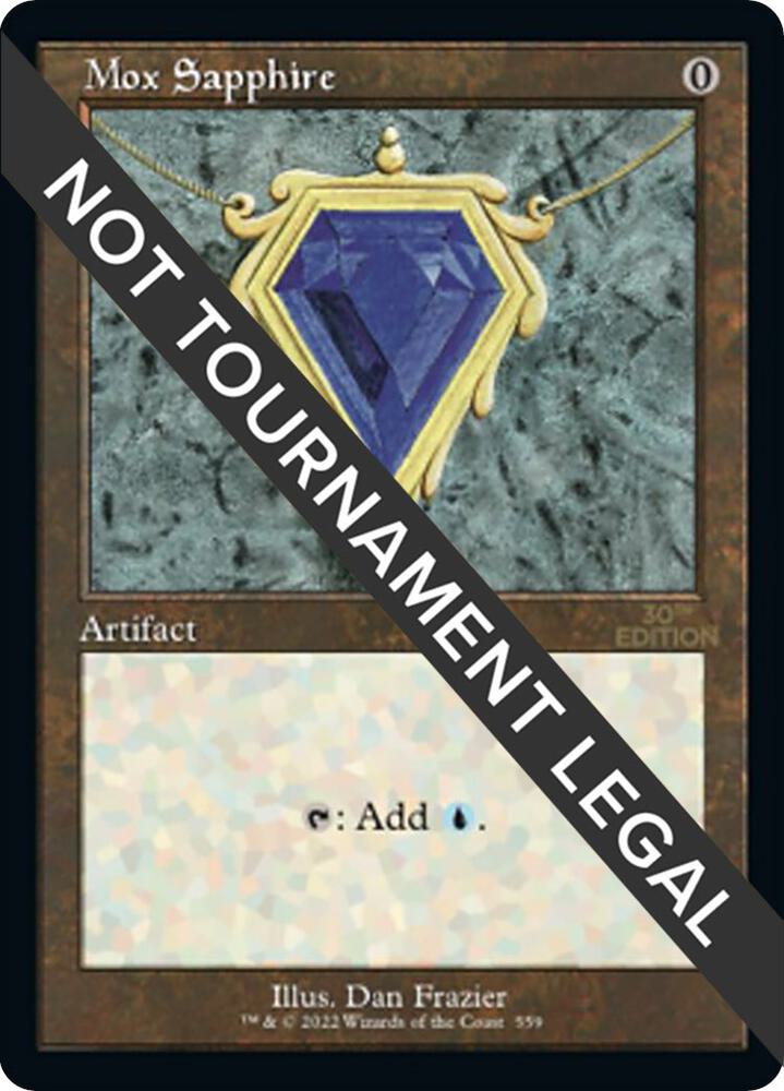 Mox Sapphire (Retro Frame) 559 card from 30th Anniversary Edition