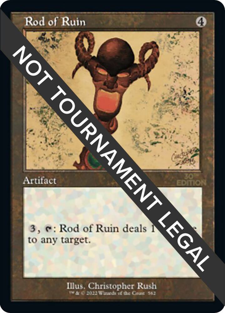 Rod of Ruin (Retro Frame) 562 card from 30th Anniversary Edition