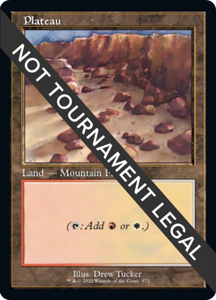 Plateau (Retro Frame) 572 card from 30th Anniversary Edition