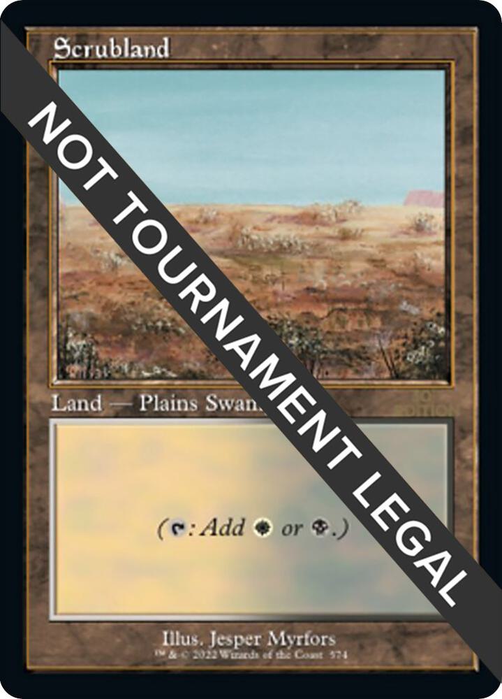 Scrubland (Retro Frame) 574 card from 30th Anniversary Edition