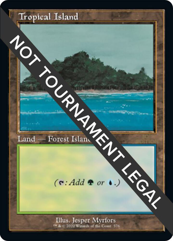 Tropical Island (Retro Frame) 576 card from 30th Anniversary Edition