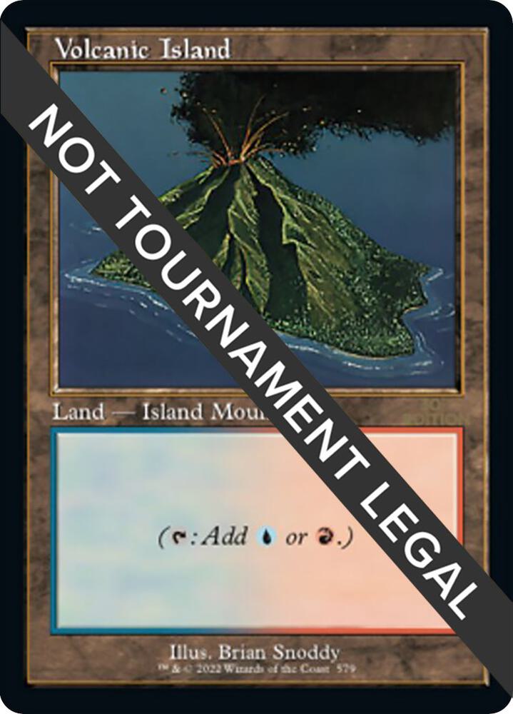 Volcanic Island (Retro Frame) 579 card from 30th Anniversary Edition