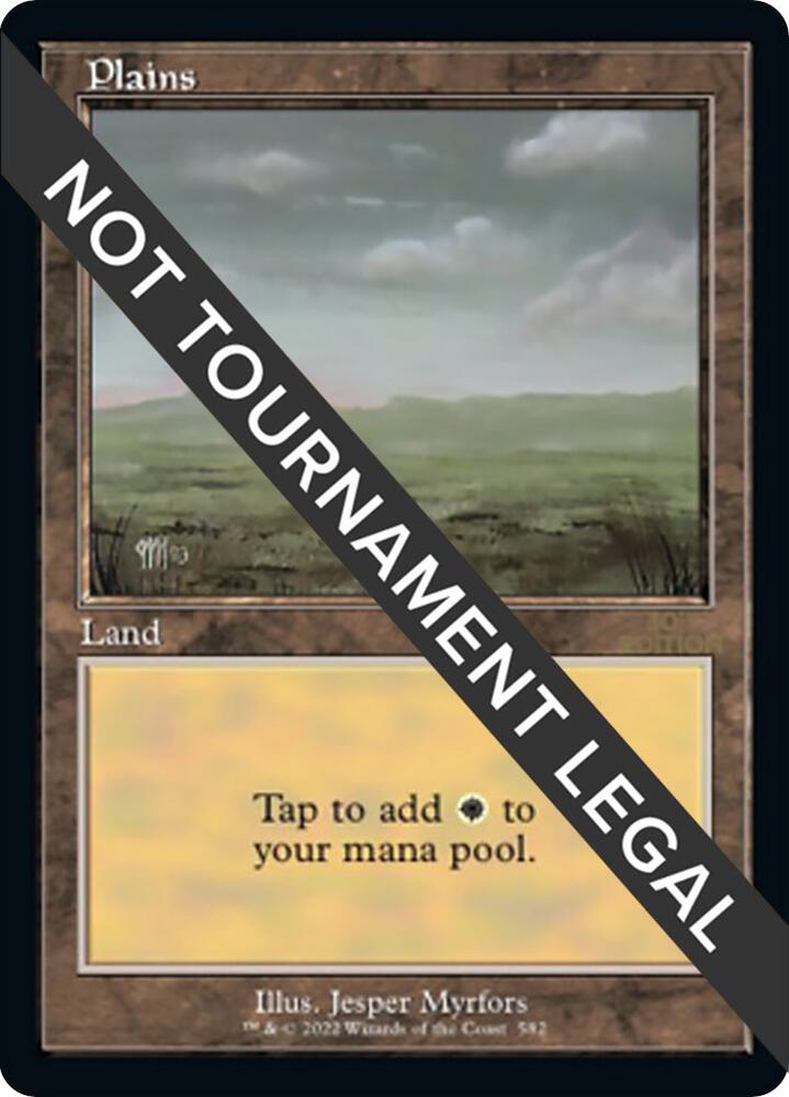Plains (Retro Frame) 582 card from 30th Anniversary Edition