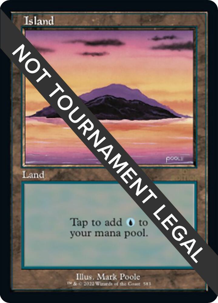 Island (Retro Frame) 583 card from 30th Anniversary Edition