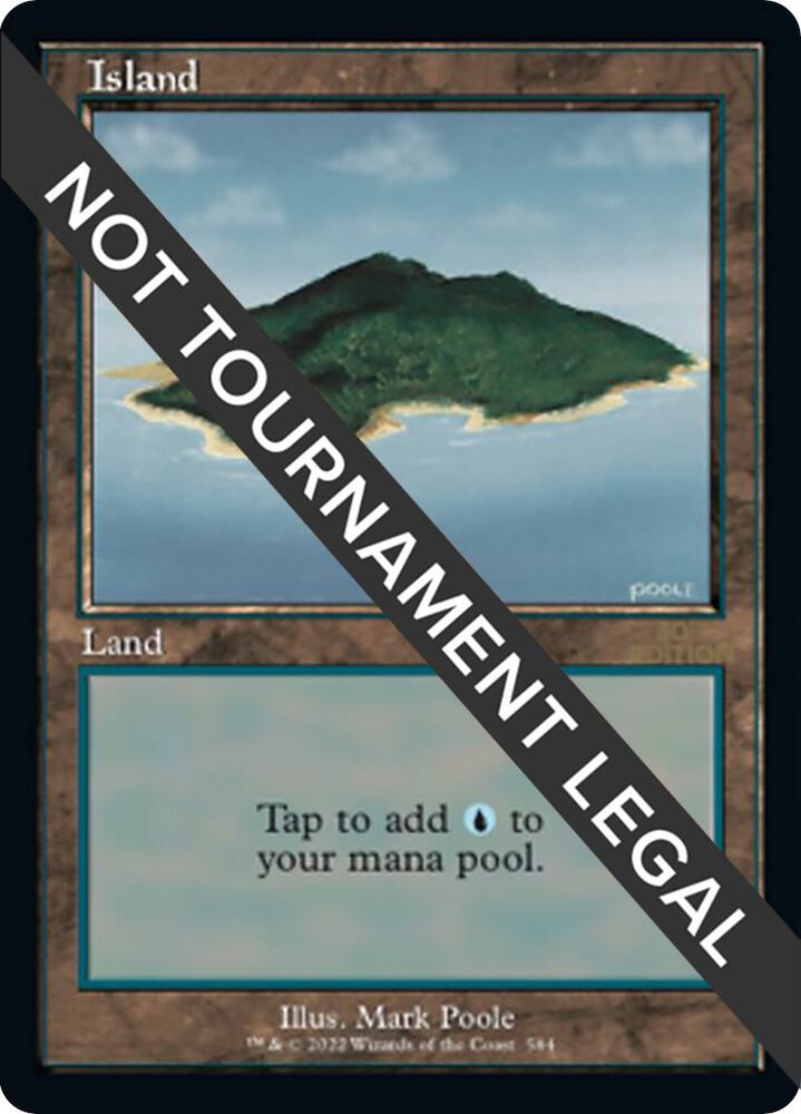 Island (Retro Frame) 584 card from 30th Anniversary Edition