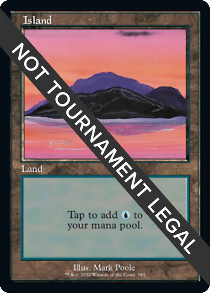Island (Retro Frame) 585 card from 30th Anniversary Edition