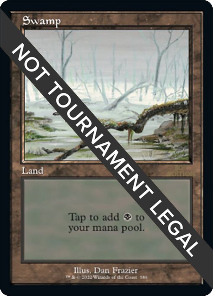 Swamp (Retro Frame) 586 card from 30th Anniversary Edition
