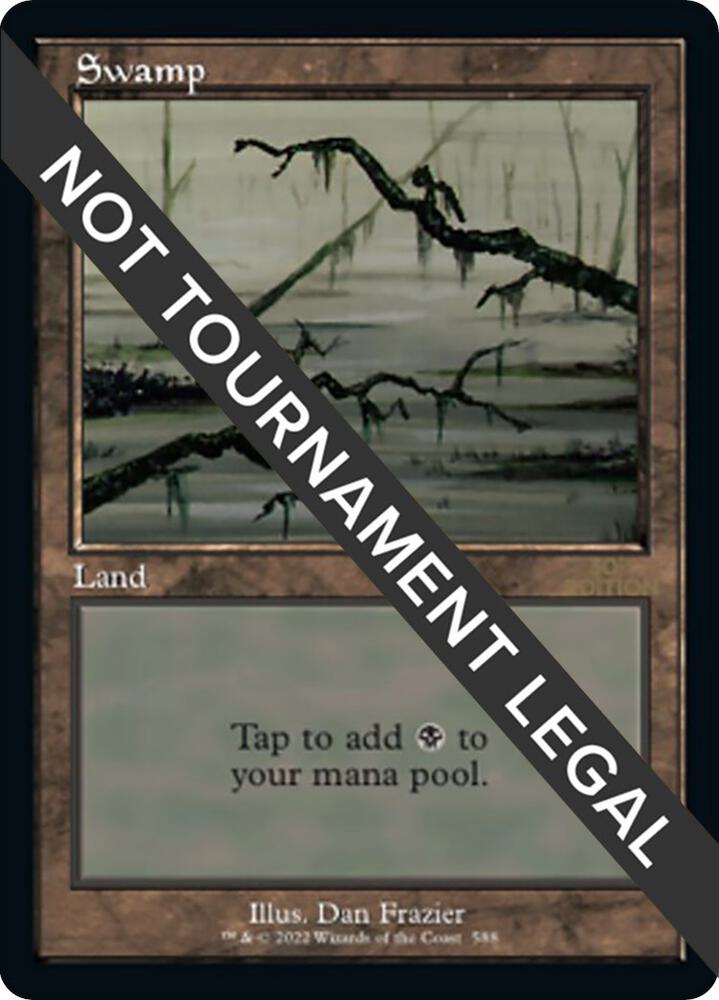 Swamp (Retro Frame) 588 card from 30th Anniversary Edition