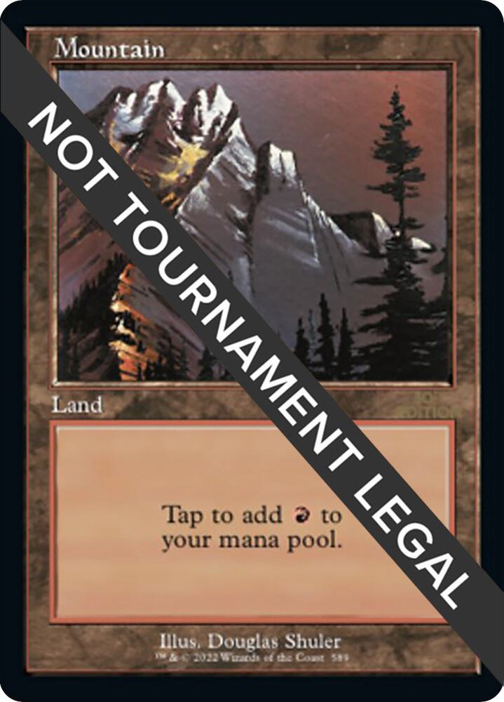Mountain (Retro Frame) 589 card from 30th Anniversary Edition