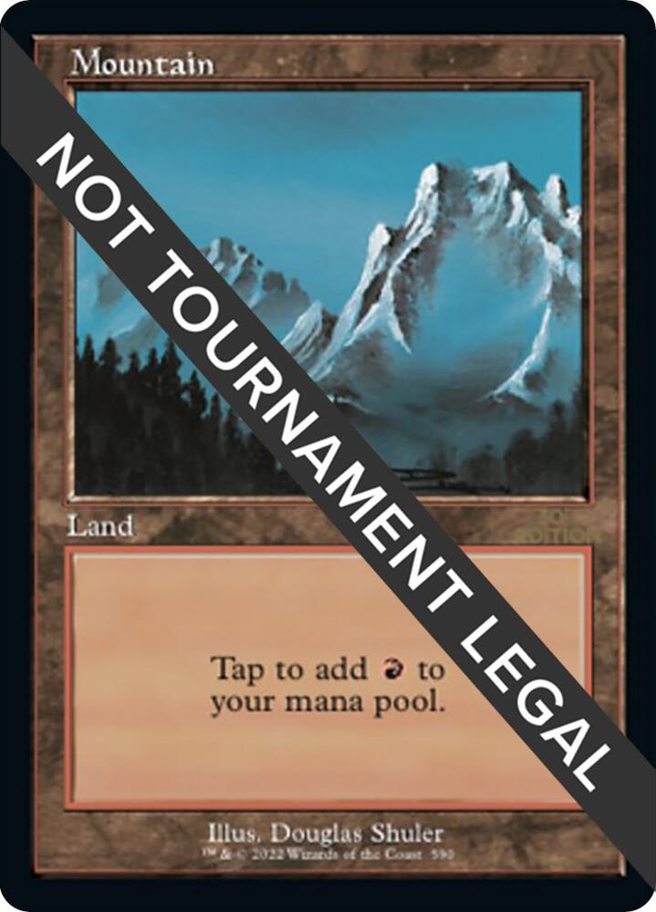 Mountain (Retro Frame) 590 card from 30th Anniversary Edition