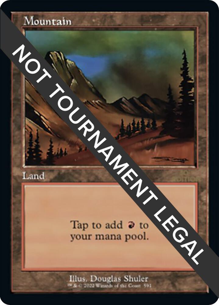 Mountain (Retro Frame) 591 card from 30th Anniversary Edition