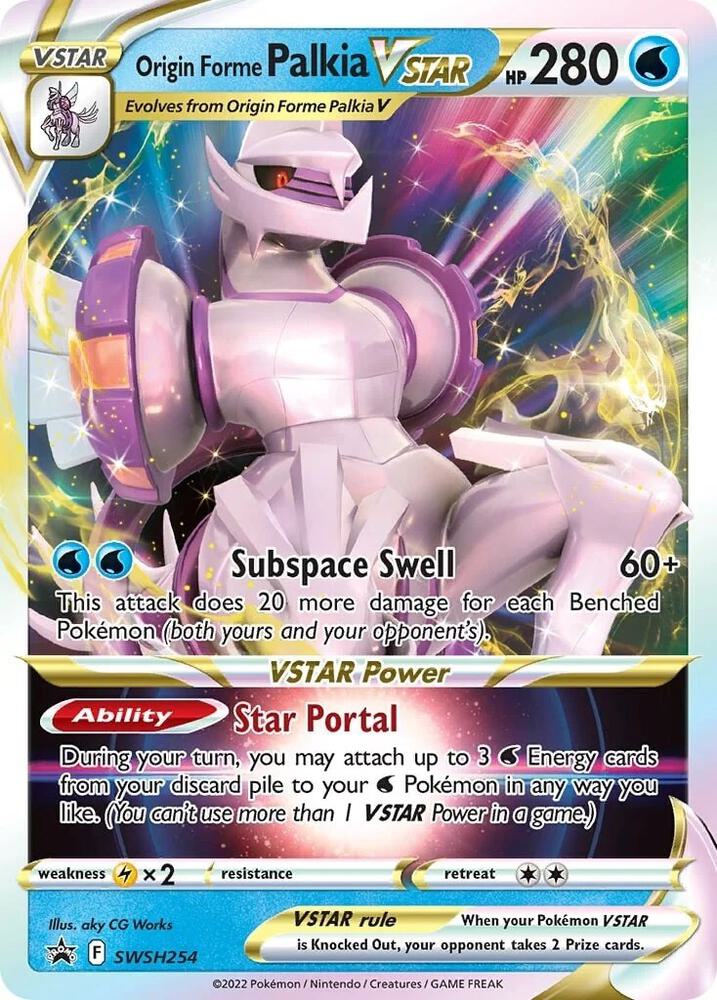 Origin Forme Palkia VSTAR SWSH254 card from SWSH: Sword & Shield Promo Cards