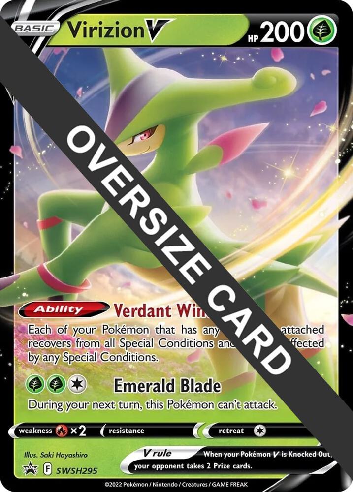 Virizion V SWSH295 card from Jumbo Cards