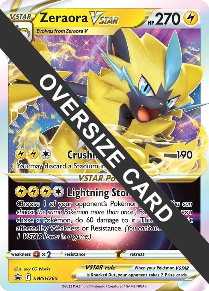 Zeraora VSTAR SWSH265 card from Jumbo Cards