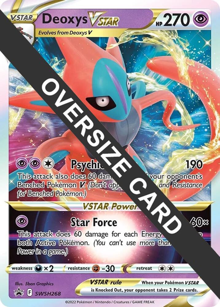 Deoxys VSTAR SWSH268 card from Jumbo Cards