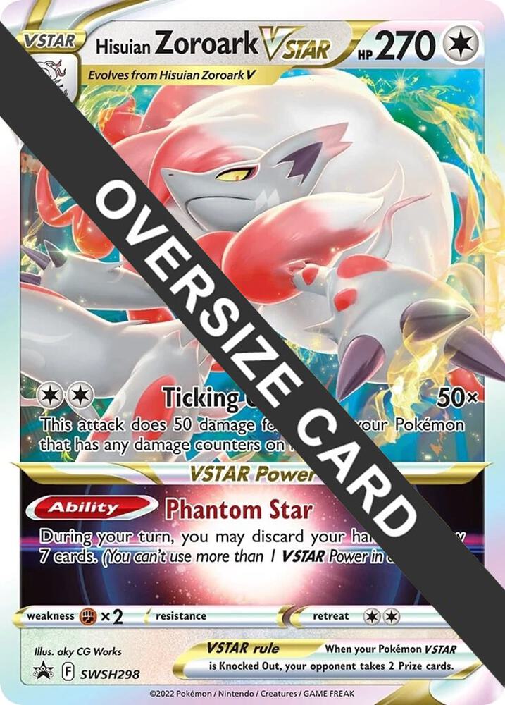 Hisuian Zoroark VSTAR SWSH298 card from Jumbo Cards
