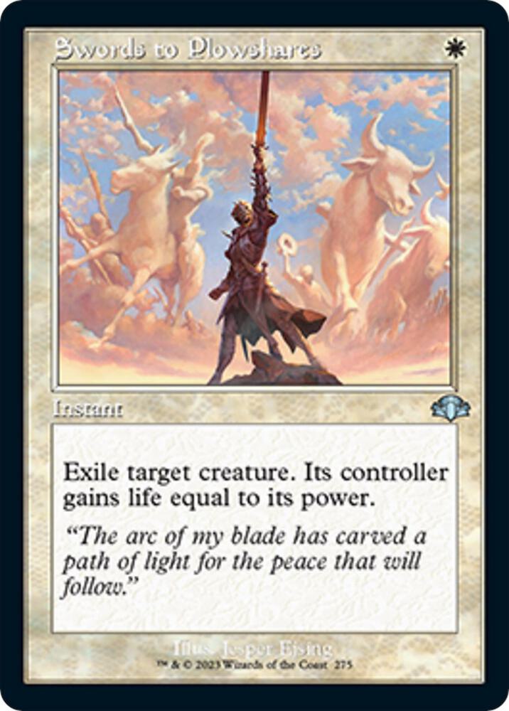 Swords to Plowshares (Retro Frame) 275 card from Dominaria Remastered