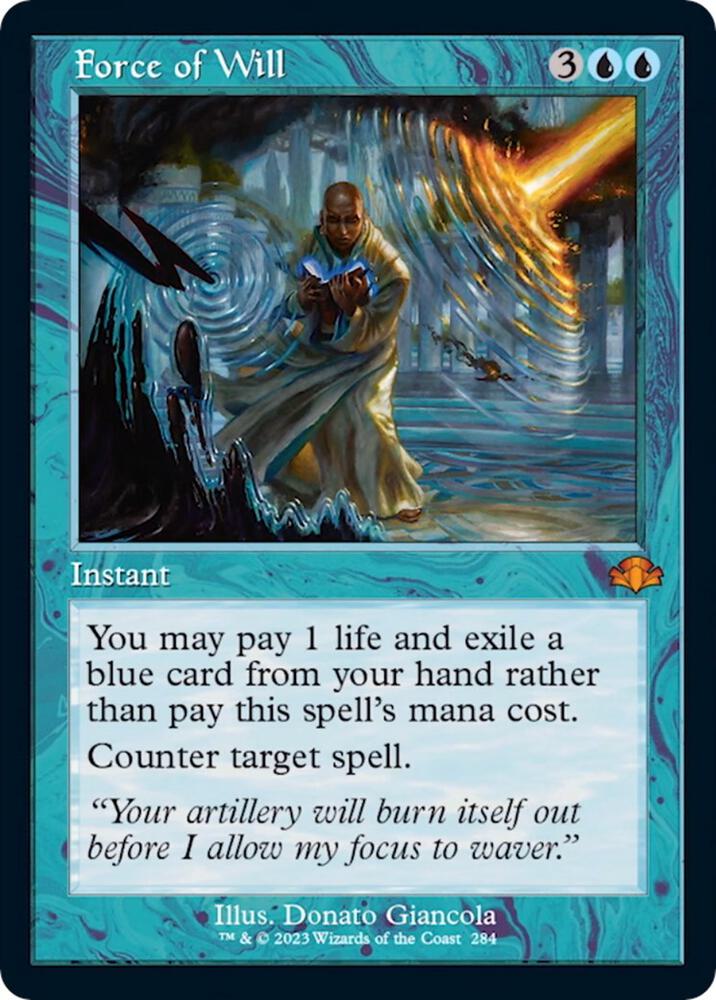 Force of Will (Retro Frame) 284 card from Dominaria Remastered