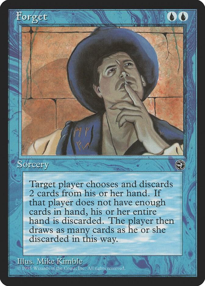Forget card from Homelands