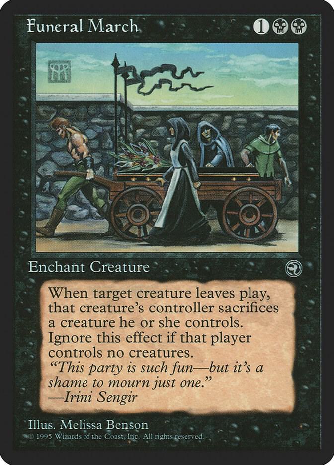 Funeral March card from Homelands