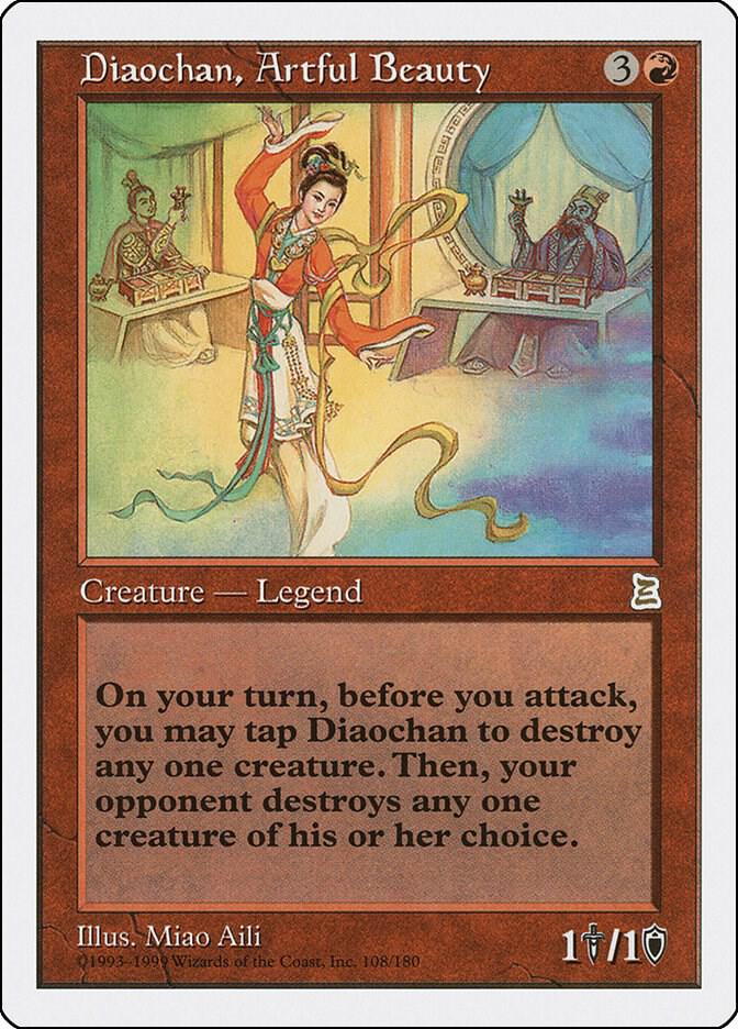 Diaochan, Artful Beauty 108 card from Portal Three Kingdoms