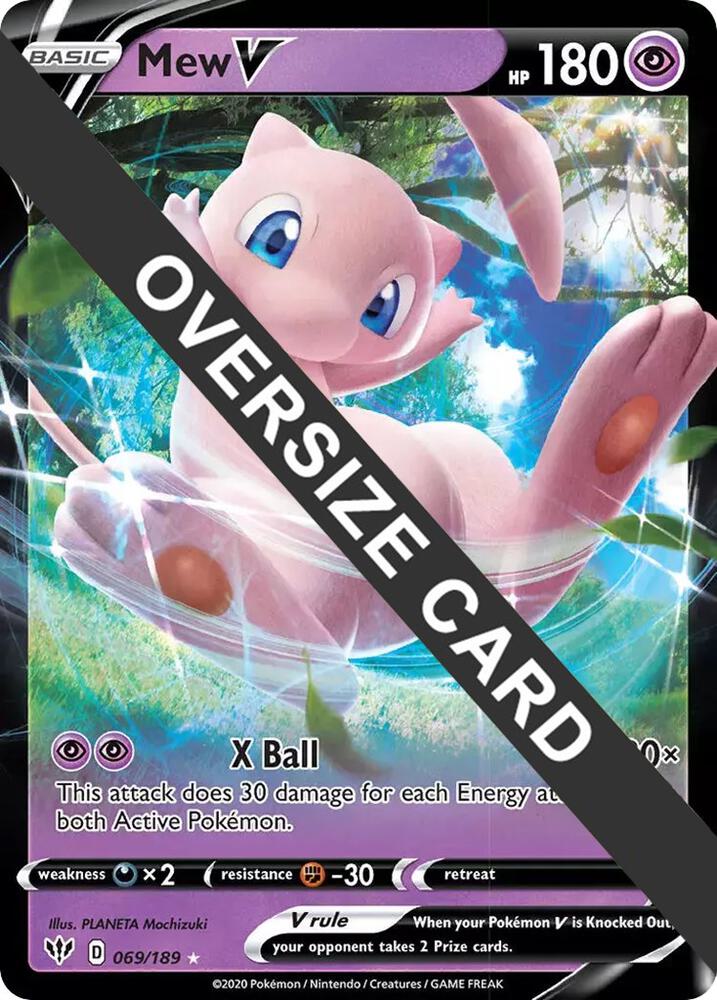 Mew V 069/189 card from Jumbo Cards