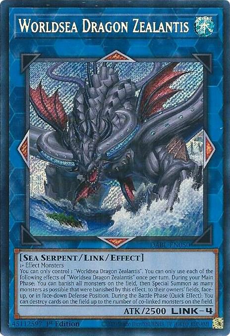 Worldsea Dragon Zealantis DABL-EN050 card from Darkwing Blast
