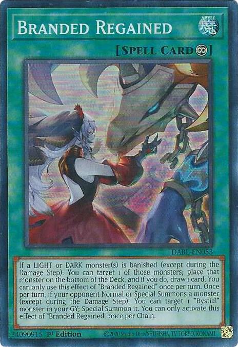 Branded Regained DABL-EN053 card from Darkwing Blast