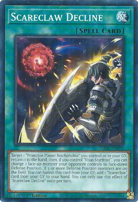Scareclaw Decline DABL-EN059 card from Darkwing Blast