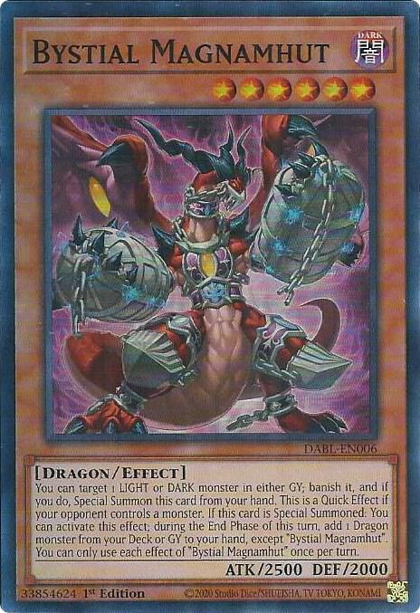 Bystial Magnamhut DABL-EN006 card from Darkwing Blast