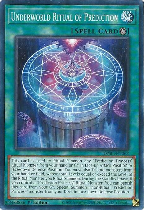 Underworld Ritual of Prediction DABL-EN063 card from Darkwing Blast