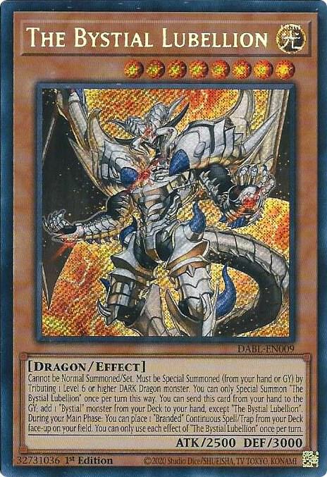 The Bystial Lubellion DABL-EN009 card from Darkwing Blast
