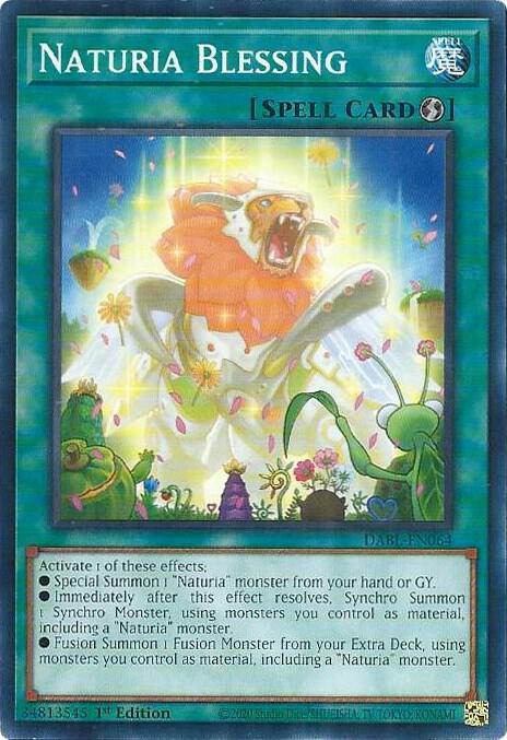 Naturia Blessing DABL-EN064 card from Darkwing Blast