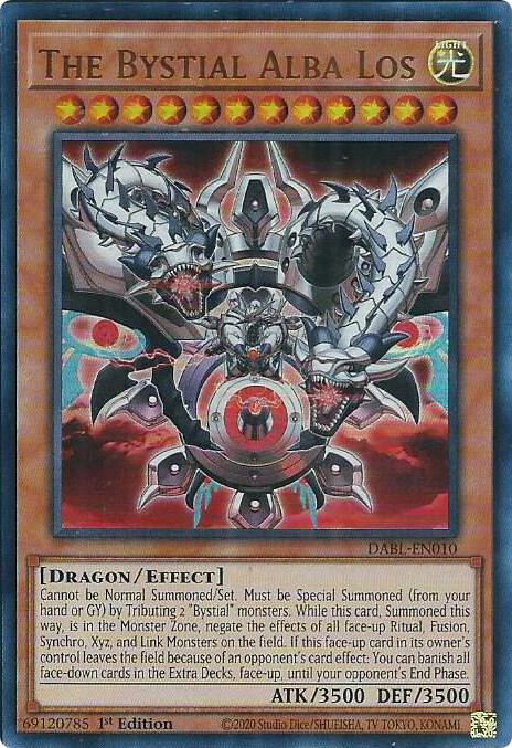The Bystial Alba Los DABL-EN010 card from Darkwing Blast